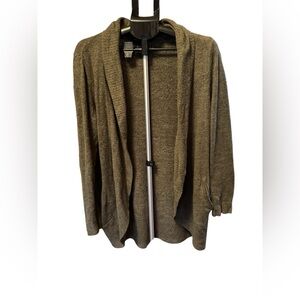 Max & Mia Cozy Open Front Cardigan Sweater Size M 
Green